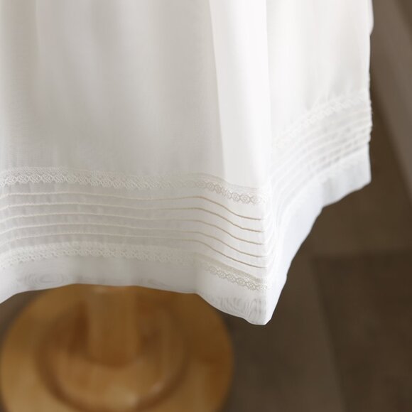 Ivory Smocked Dress & Bonnet Set Organza Special Occasion Portrait Boutique NWT - Picture 7 of 7